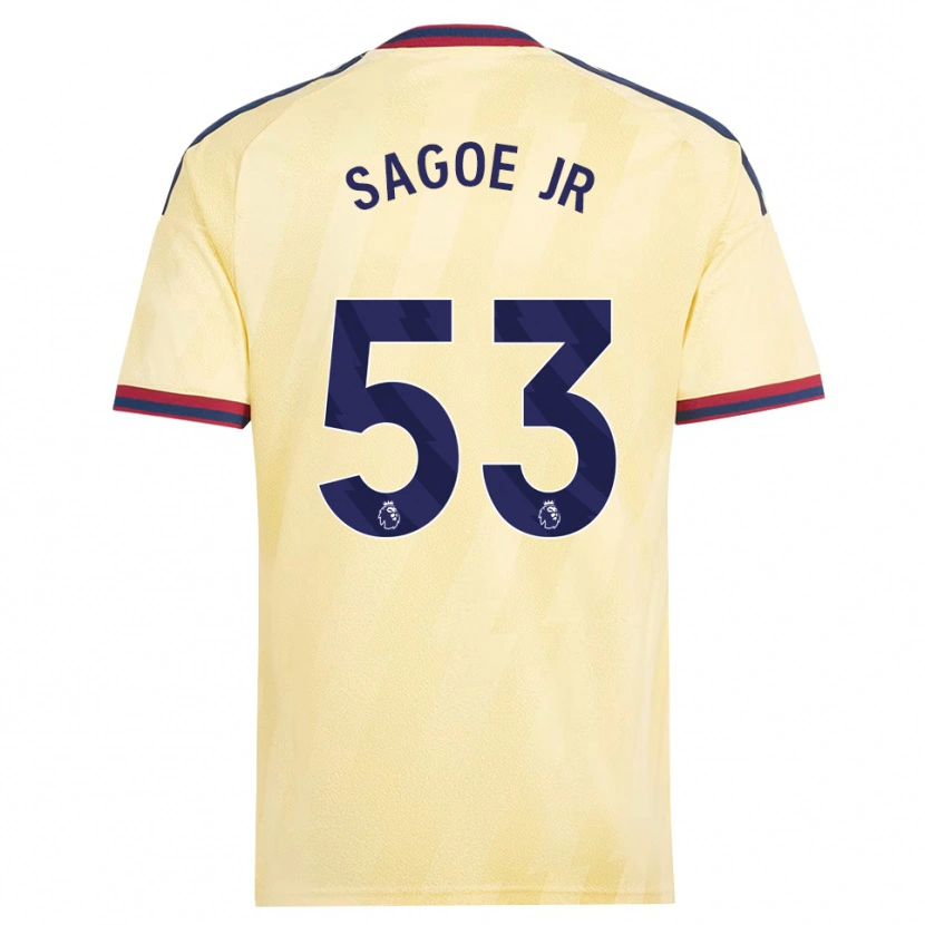 Danxen Kinderen Charles Sagoe Jr #53 Licht Geel Middernachtblauw Thuisshirt Derde Tenue 2026/27 T-Shirt België