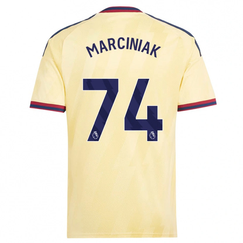 Danxen Kinderen Alex Marciniak #74 Licht Geel Middernachtblauw Thuisshirt Derde Tenue 2026/27 T-Shirt België