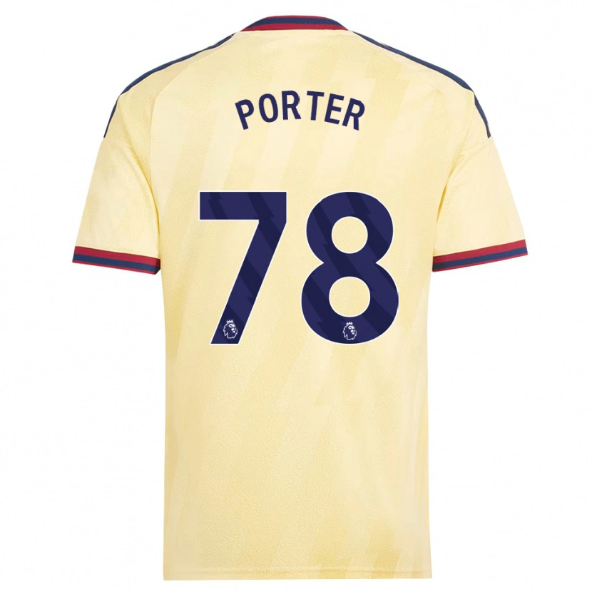 Danxen Kinderen Jack Porter #78 Licht Geel Middernachtblauw Thuisshirt Derde Tenue 2026/27 T-Shirt België