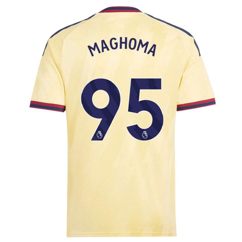 Danxen Kinderen Jaden Maghoma #95 Licht Geel Middernachtblauw Thuisshirt Derde Tenue 2026/27 T-Shirt België