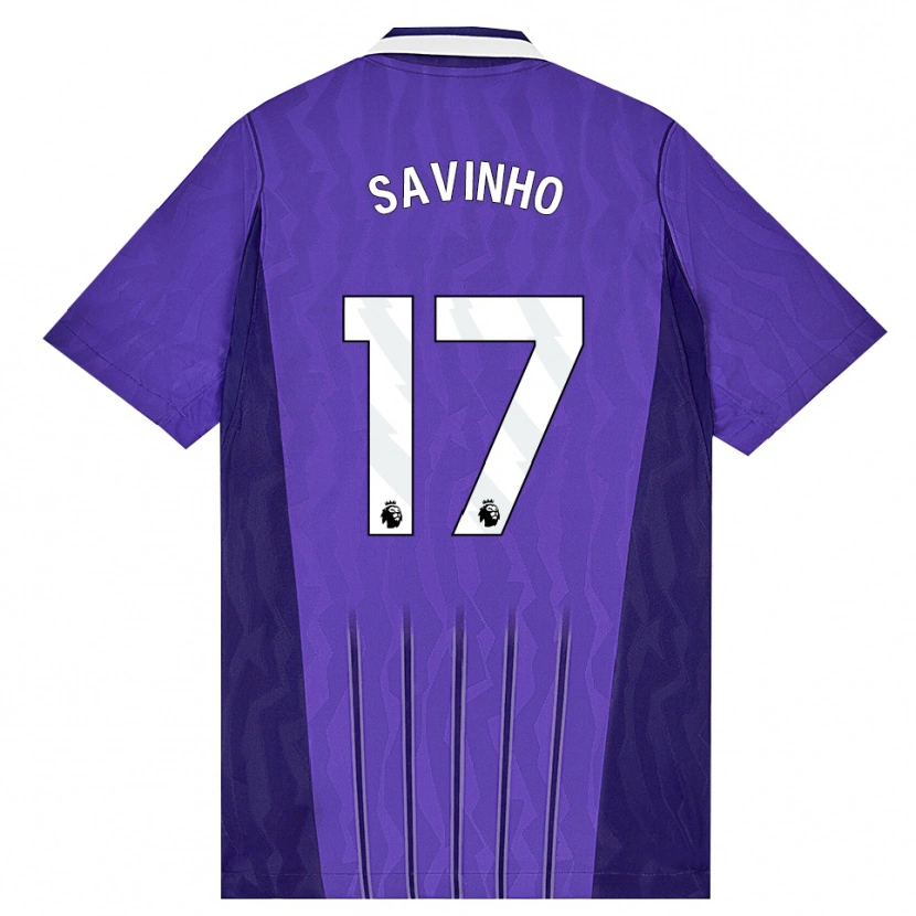 Danxen Kinderen Sávio Moreira De Oliveira #17 Paars Wit Thuisshirt Derde Tenue 2026/27 T-Shirt België