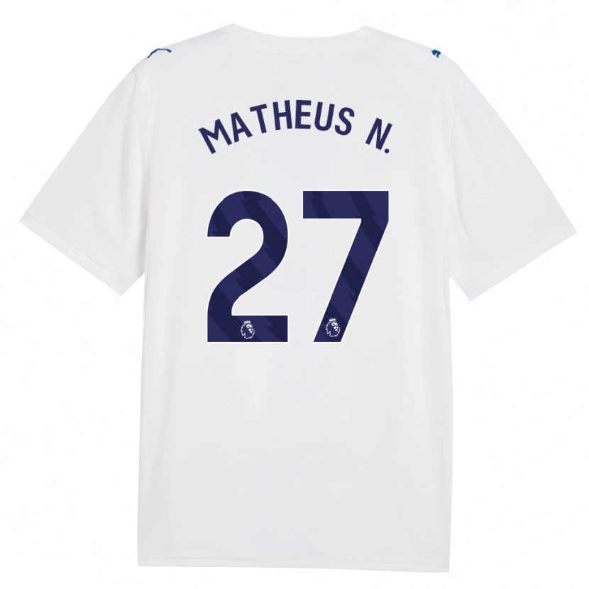 Danxen Kinderen Matheus Nunes #27 Marine Wit Thuisshirt Derde Tenue 2026/27 T-Shirt België
