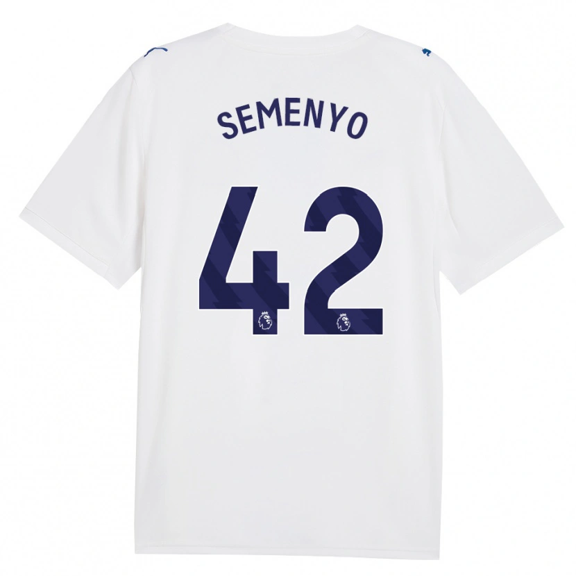 Danxen Kinderen Antoine Semenyo #42 Marine Wit Thuisshirt Derde Tenue 2026/27 T-Shirt België