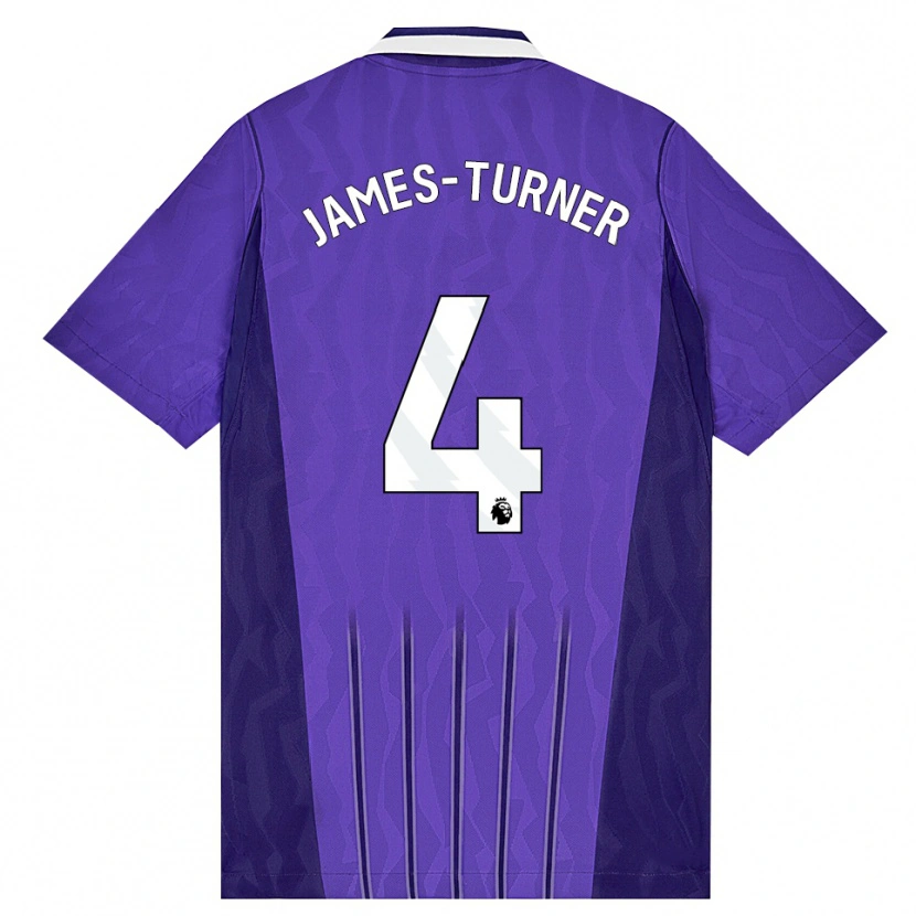 Danxen Kinderen Amy James-Turner #4 Paars Wit Thuisshirt Derde Tenue 2026/27 T-Shirt België