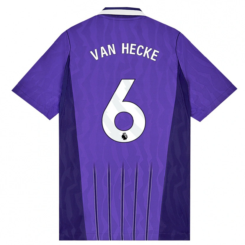 Danxen Kinderen Jan Paul Van Hecke #6 Paars Wit Thuisshirt Derde Tenue 2026/27 T-Shirt België
