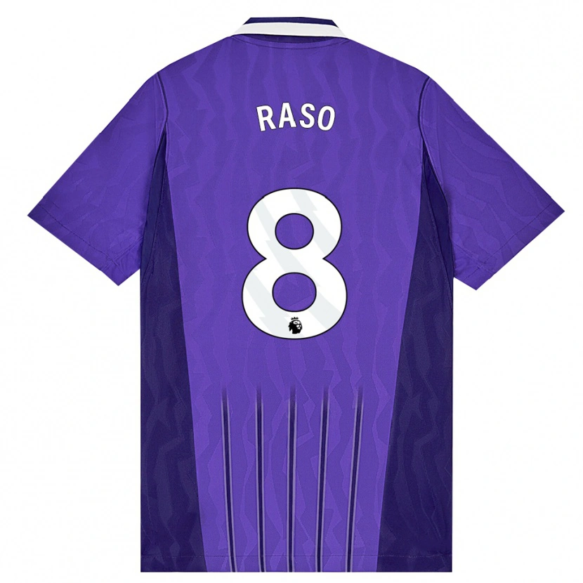 Danxen Kinderen Hayley Raso #8 Paars Wit Thuisshirt Derde Tenue 2026/27 T-Shirt België