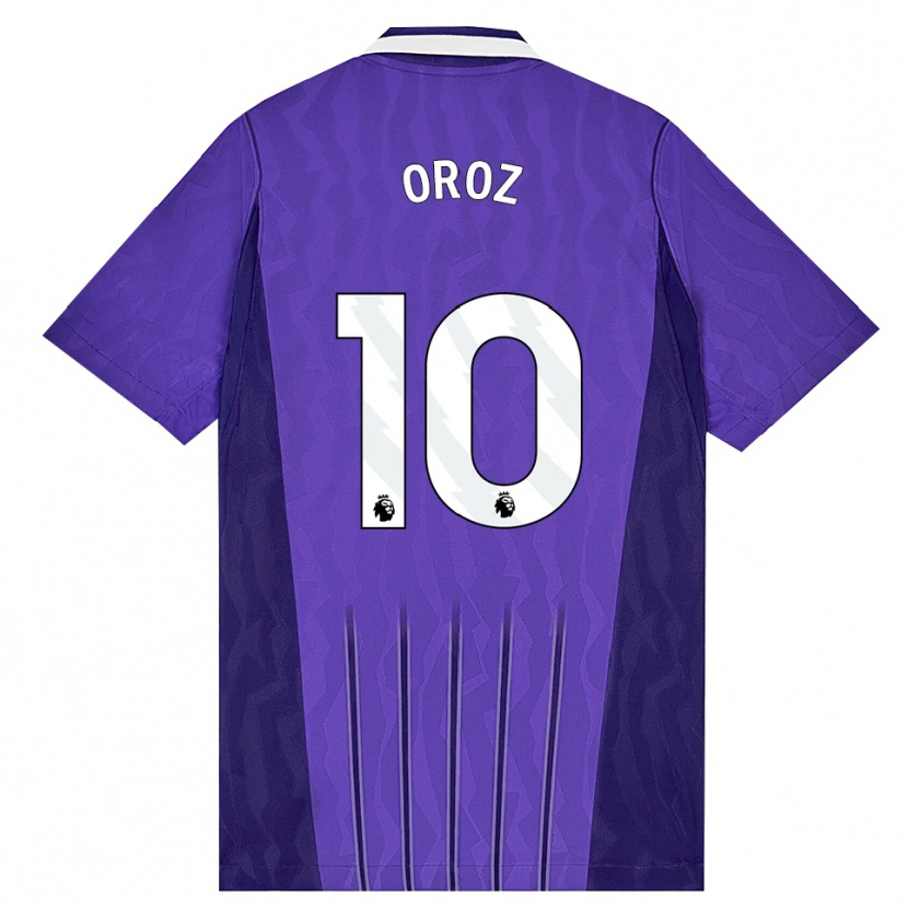 Danxen Kinderen Maite Oroz #10 Paars Wit Thuisshirt Derde Tenue 2026/27 T-Shirt België