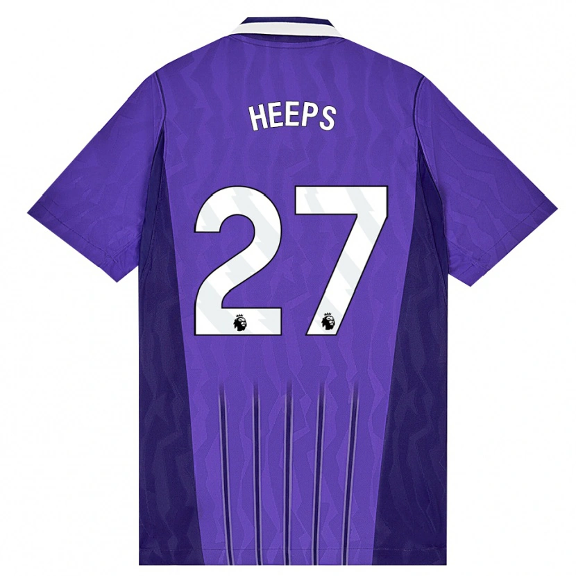 Danxen Kinderen Eleanor Heeps #27 Paars Wit Thuisshirt Derde Tenue 2026/27 T-Shirt België