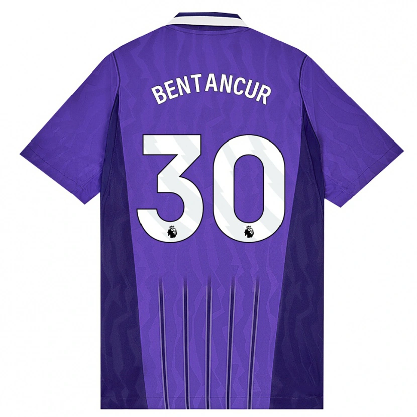 Danxen Kinderen Rodrigo Bentancur #30 Paars Wit Thuisshirt Derde Tenue 2026/27 T-Shirt België