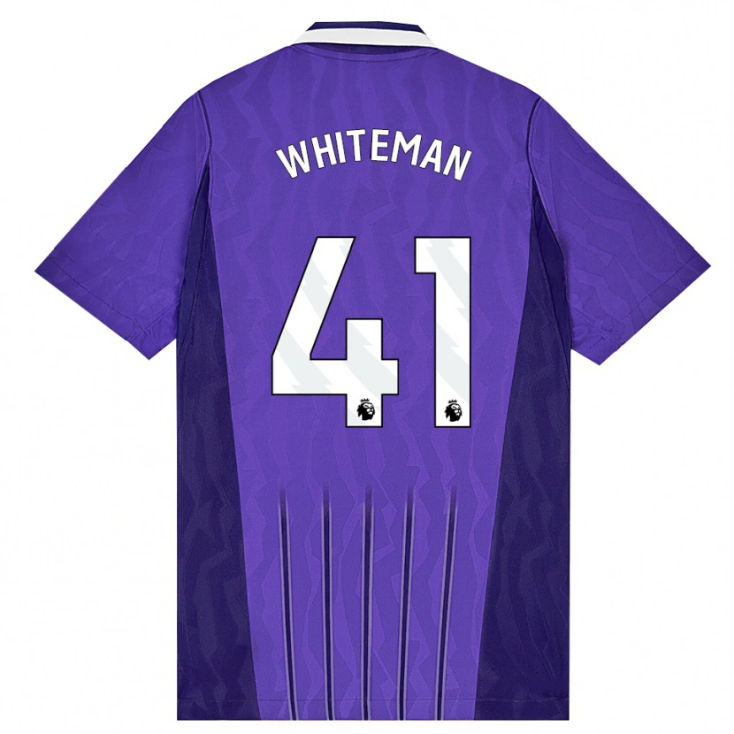 Danxen Kinderen Alfie Whiteman #41 Paars Wit Thuisshirt Derde Tenue 2026/27 T-Shirt België
