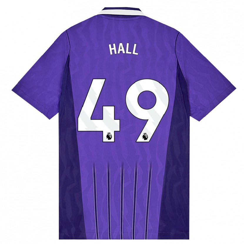 Danxen Kinderen Tyrese Hall #49 Paars Wit Thuisshirt Derde Tenue 2026/27 T-Shirt België