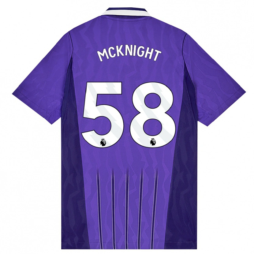 Danxen Kinderen Maxwell Mcknight #58 Paars Wit Thuisshirt Derde Tenue 2026/27 T-Shirt België