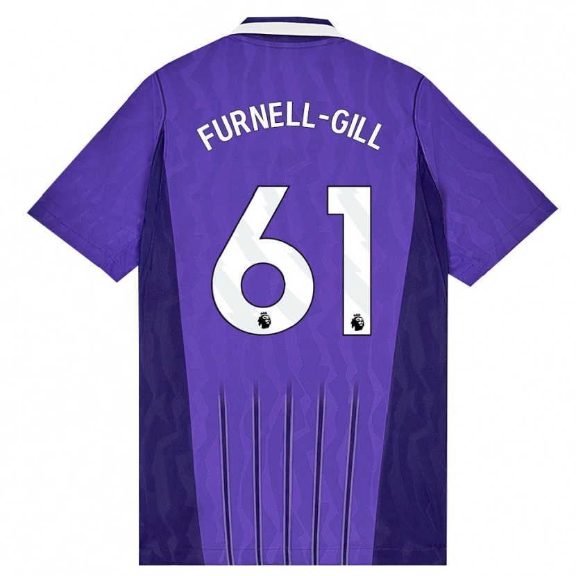 Danxen Kinderen Luca Furnell-Gill #61 Paars Wit Thuisshirt Derde Tenue 2026/27 T-Shirt België