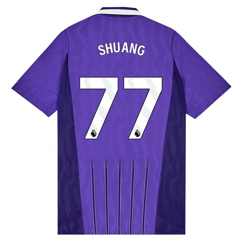 Danxen Kinderen Wang Shuang #77 Paars Wit Thuisshirt Derde Tenue 2026/27 T-Shirt België
