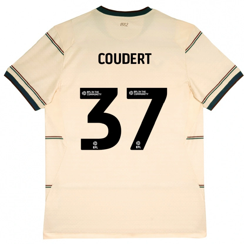 Danxen Kinderen Grégoire Coudert #37 Beige Bordeaux Uitshirt Uittenue 2026/27 T-Shirt België