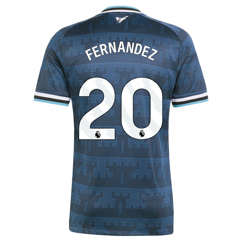 Danxen Kinderen Matias Fernandez-Pardo #20 Geel Zwart Blauw Uitshirt Uittenue 2026/27 T-Shirt België