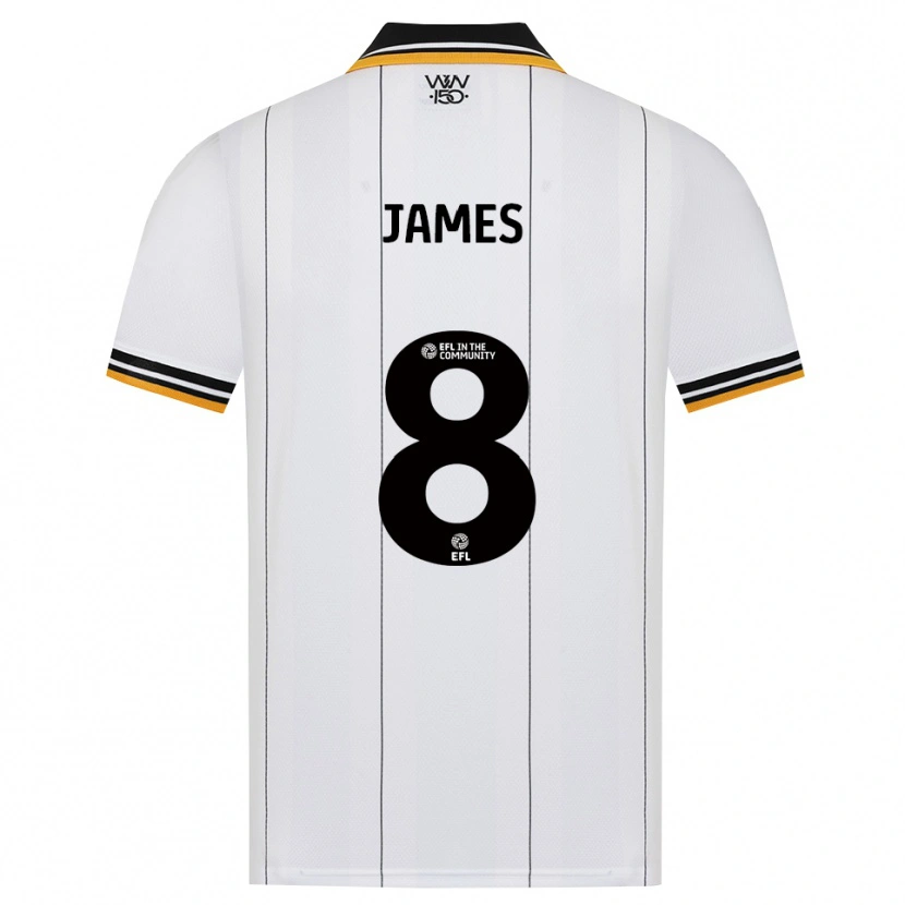 Danxen Kinderen Jordan James #8 Oranje Wit Zwart Uitshirt Uittenue 2026/27 T-Shirt België