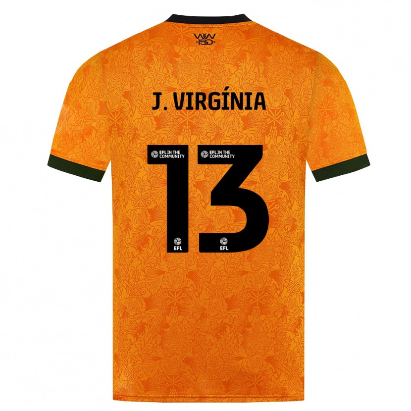 Danxen Heren João Virgínia #13 Oranje Zwart Thuisshirt Thuistenue 2026/27 T-Shirt België