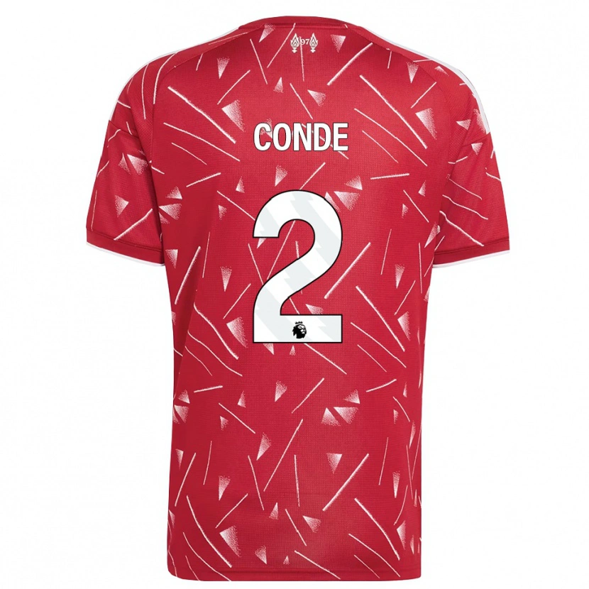 Danxen Heren Lenix Conde #2 Wit Rood Thuisshirt Thuistenue 2026/27 T-Shirt België