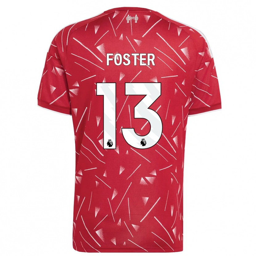 Danxen Heren Rylee Foster #13 Wit Rood Thuisshirt Thuistenue 2026/27 T-Shirt België
