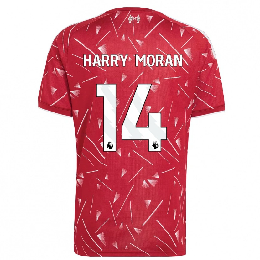 Danxen Heren Harry Moran #14 Wit Rood Thuisshirt Thuistenue 2026/27 T-Shirt België