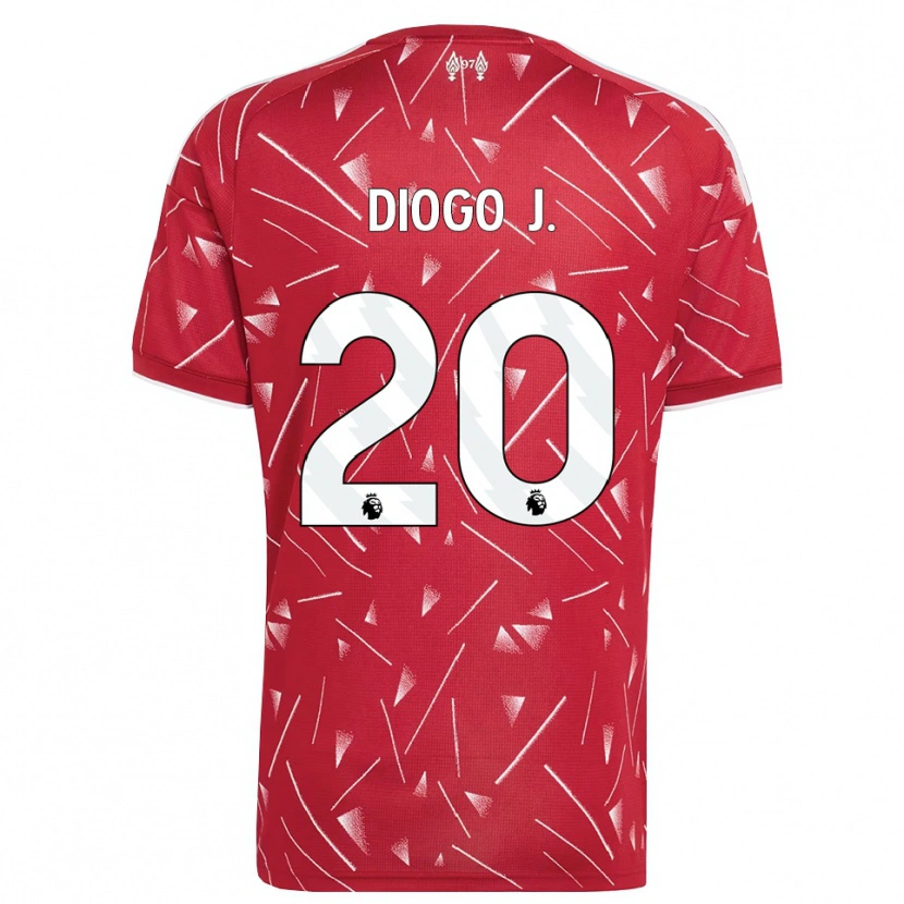 Danxen Heren Diogo Jota #20 Wit Rood Thuisshirt Thuistenue 2026/27 T-Shirt België