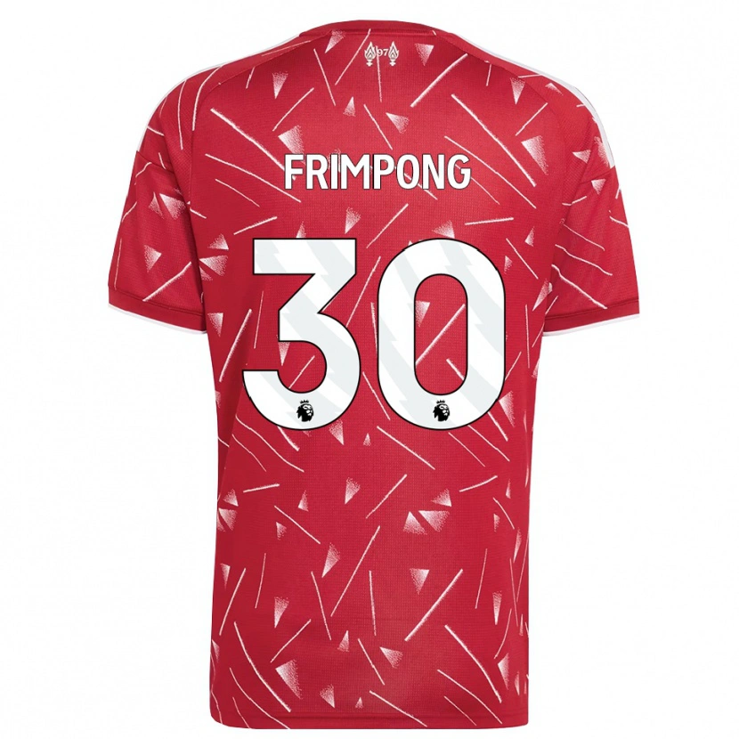 Danxen Heren Jeremie Frimpong #30 Wit Rood Thuisshirt Thuistenue 2026/27 T-Shirt België