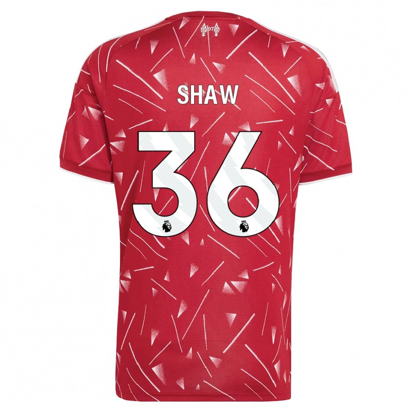 Danxen Heren Zara Shaw #36 Wit Rood Thuisshirt Thuistenue 2026/27 T-Shirt België