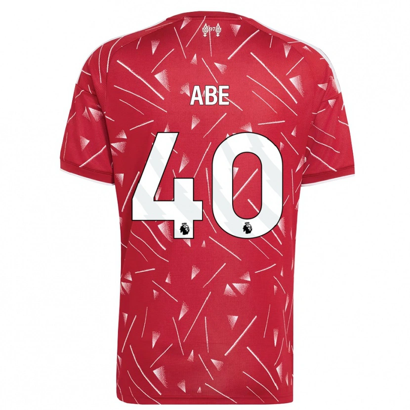 Danxen Heren Joshua Abe #40 Wit Rood Thuisshirt Thuistenue 2026/27 T-Shirt België