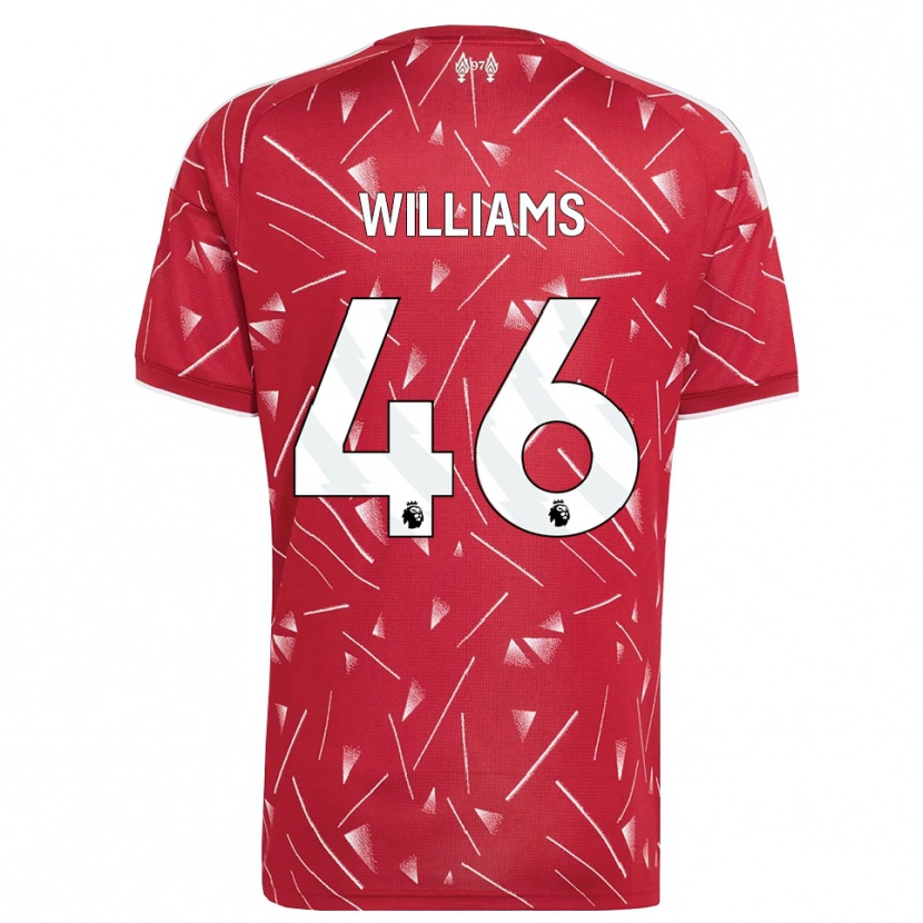 Danxen Heren Rhys Williams #46 Wit Rood Thuisshirt Thuistenue 2026/27 T-Shirt België