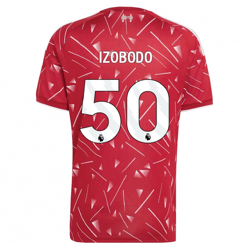 Danxen Heren Elijah Izobodo John #50 Wit Rood Thuisshirt Thuistenue 2026/27 T-Shirt België