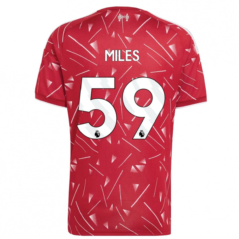 Danxen Heren Terence Miles #59 Wit Rood Thuisshirt Thuistenue 2026/27 T-Shirt België