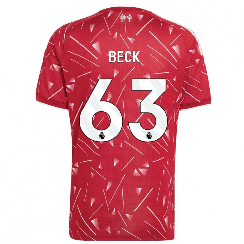 Danxen Heren Owen Beck #63 Wit Rood Thuisshirt Thuistenue 2026/27 T-Shirt België