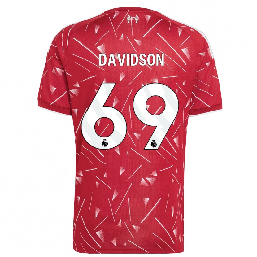 Danxen Heren Josh Davidson #69 Wit Rood Thuisshirt Thuistenue 2026/27 T-Shirt België
