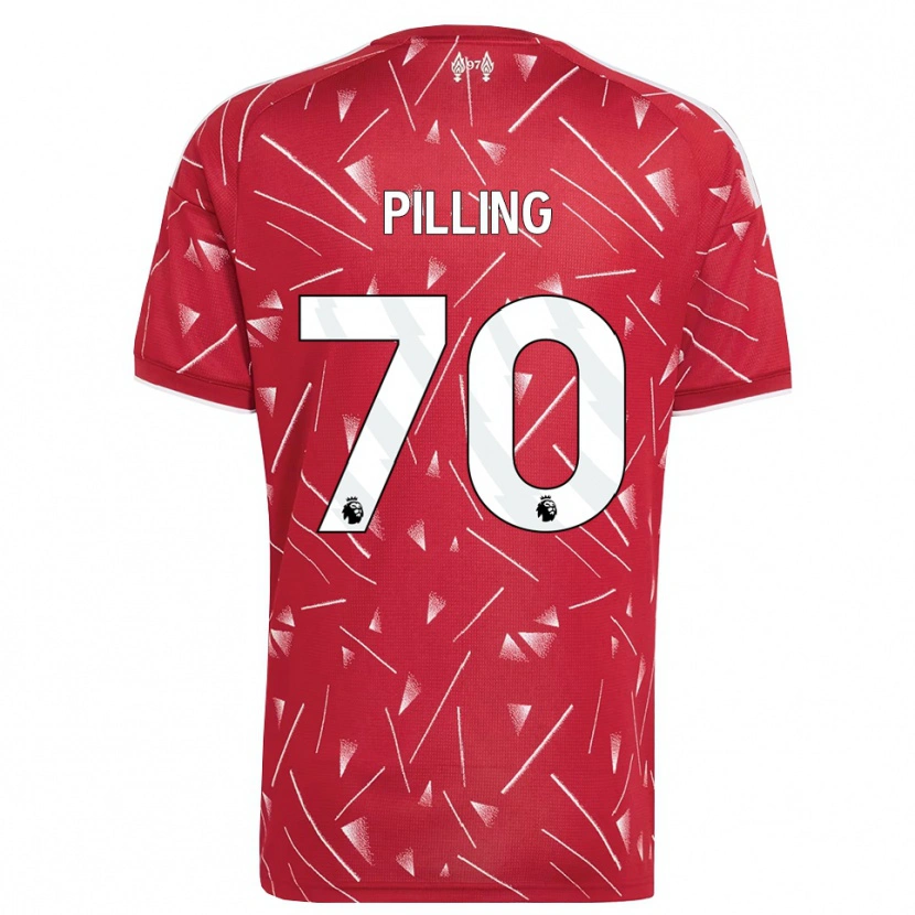 Danxen Heren Tommy Pilling #70 Wit Rood Thuisshirt Thuistenue 2026/27 T-Shirt België