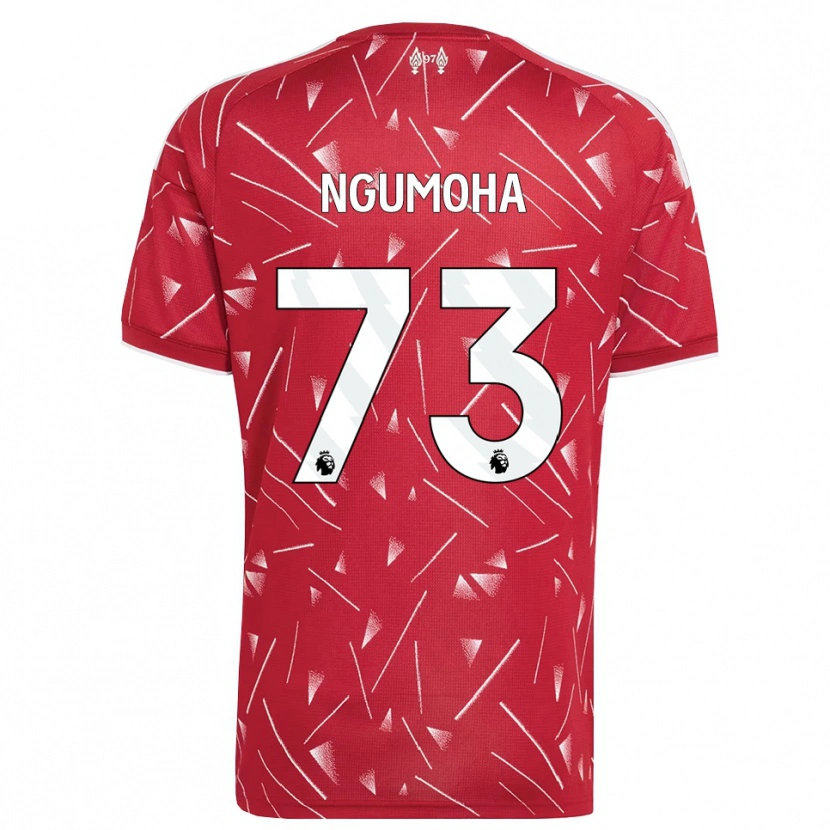 Danxen Heren Rio Ngumoha #73 Wit Rood Thuisshirt Thuistenue 2026/27 T-Shirt België