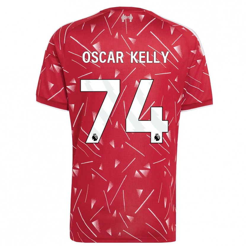 Danxen Heren Oscar Kelly #74 Wit Rood Thuisshirt Thuistenue 2026/27 T-Shirt België