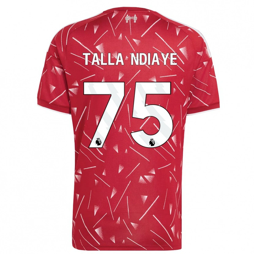 Danxen Heren Mor Talla Ndiaye #75 Wit Rood Thuisshirt Thuistenue 2026/27 T-Shirt België