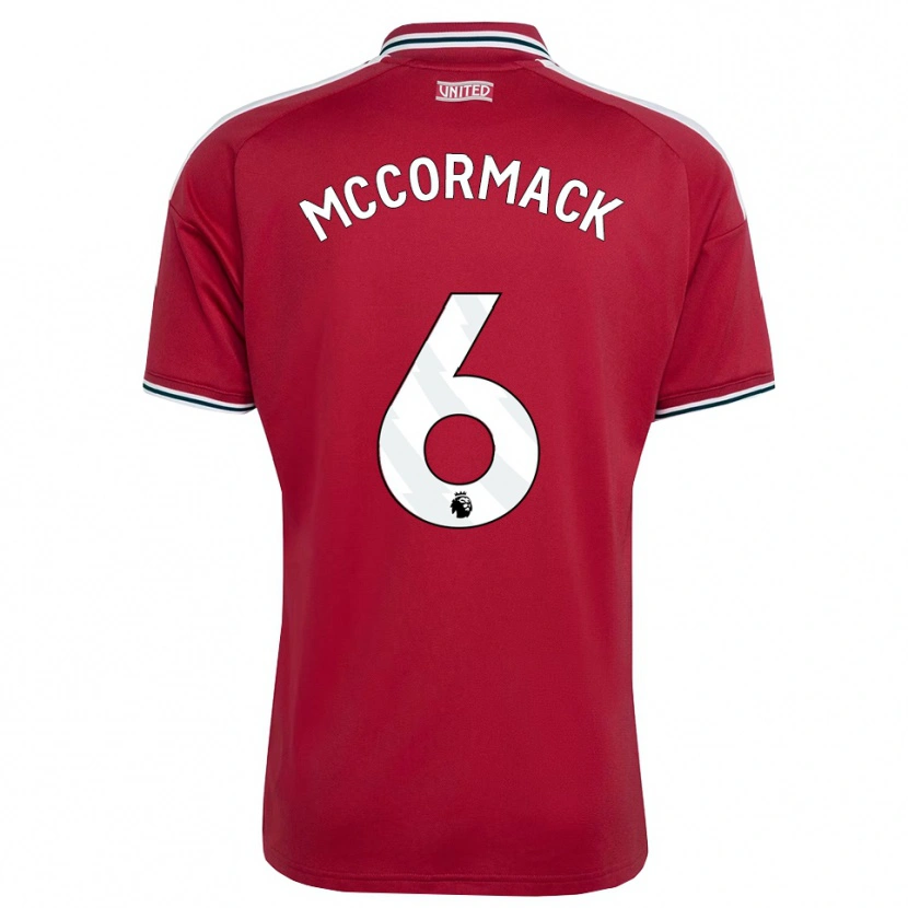 Danxen Heren Rafe Mccormack #6 Rood Geel Wit Thuisshirt Thuistenue 2026/27 T-Shirt België
