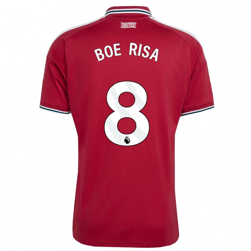 Danxen Heren Vilde Boe Risa #8 Rood Geel Wit Thuisshirt Thuistenue 2026/27 T-Shirt België