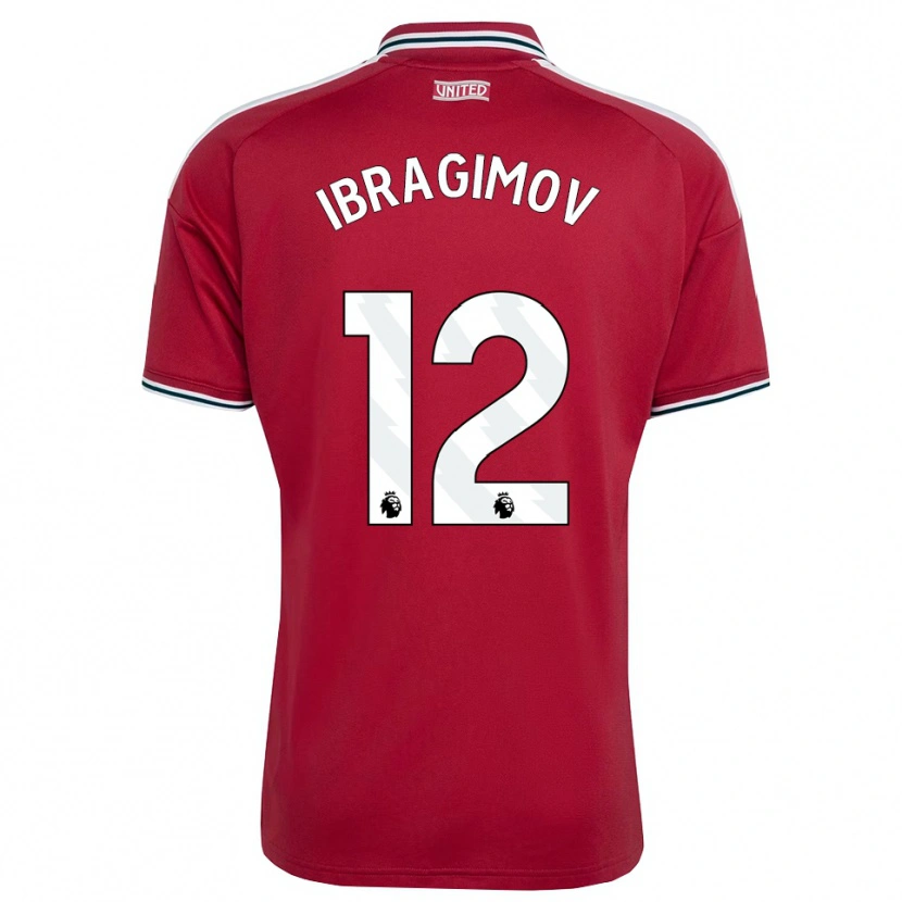 Danxen Heren Gazi Ibragimov #12 Rood Geel Wit Thuisshirt Thuistenue 2026/27 T-Shirt België