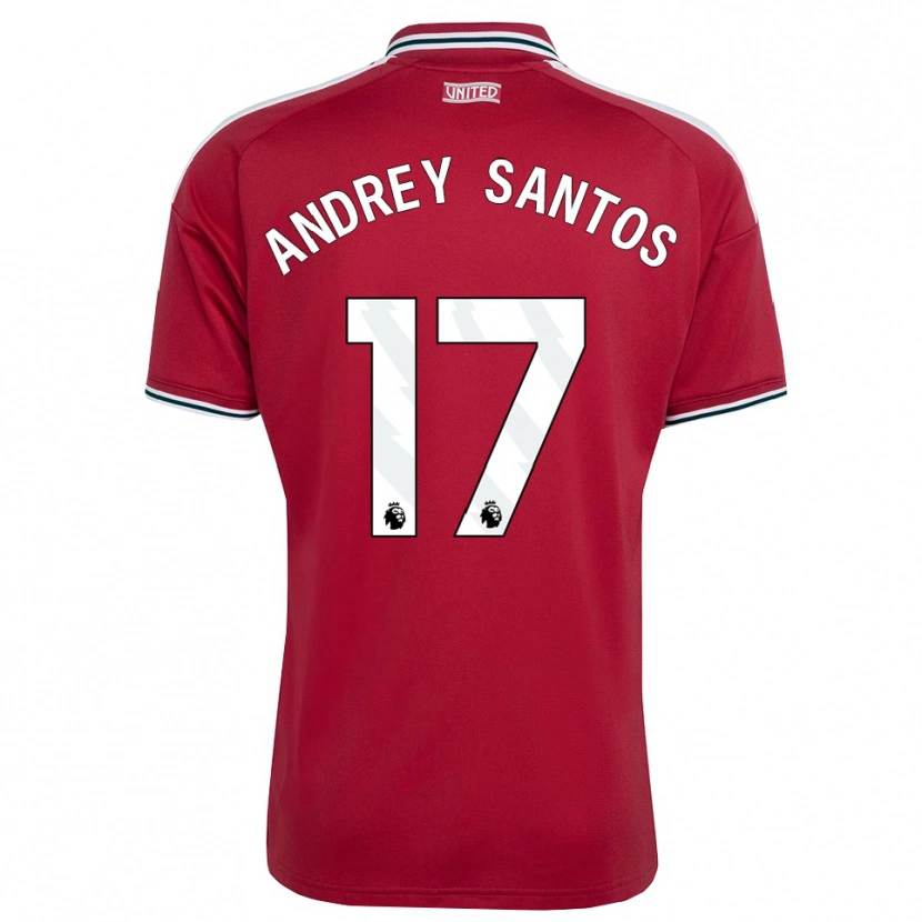 Danxen Heren Andrey Santos #17 Rood Geel Wit Thuisshirt Thuistenue 2026/27 T-Shirt België
