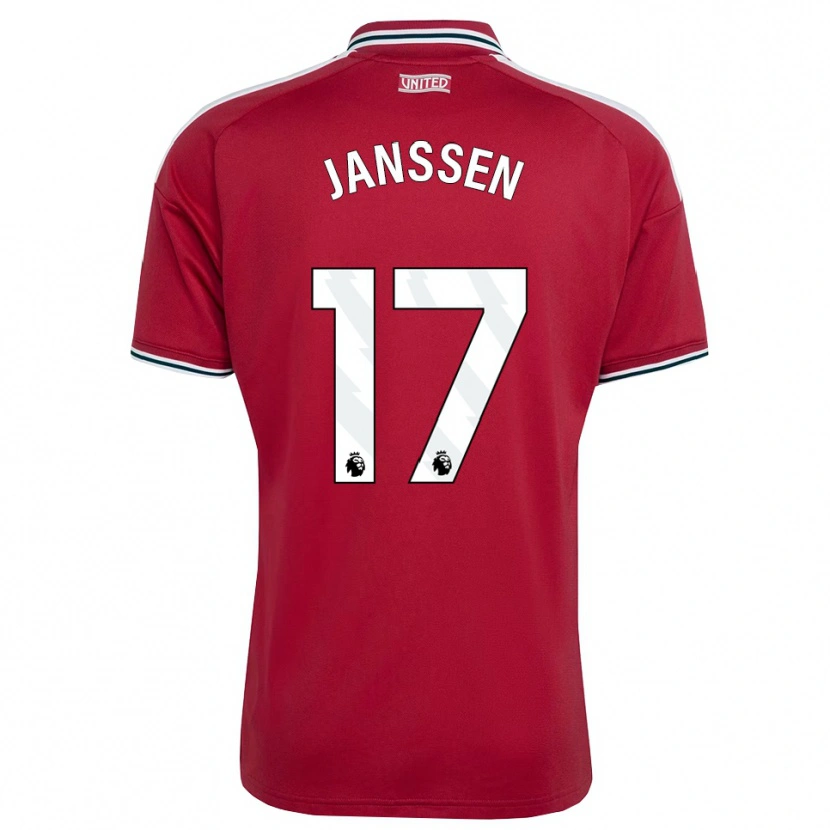 Danxen Heren Dominique Janssen #17 Rood Geel Wit Thuisshirt Thuistenue 2026/27 T-Shirt België