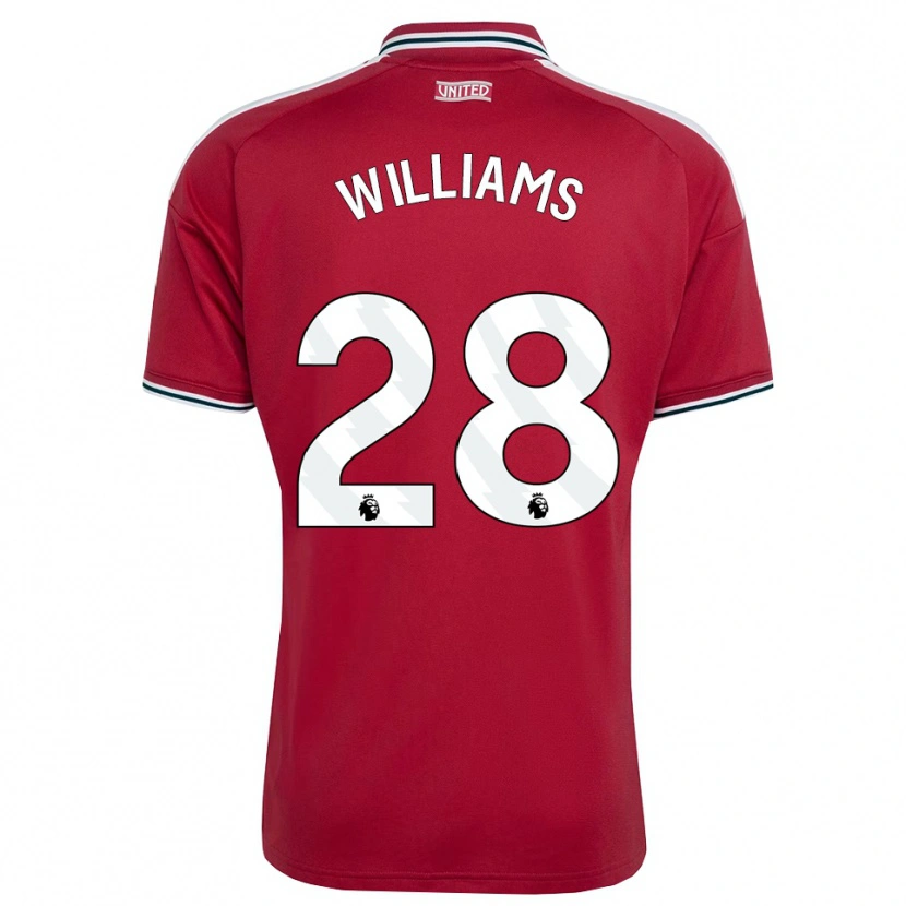 Danxen Heren Rachel Williams #28 Rood Geel Wit Thuisshirt Thuistenue 2026/27 T-Shirt België