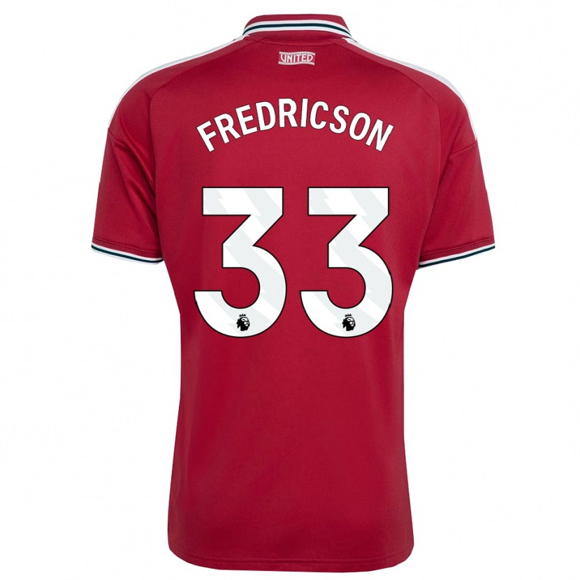 Danxen Heren Tyler Fredricson #33 Rood Geel Wit Thuisshirt Thuistenue 2026/27 T-Shirt België