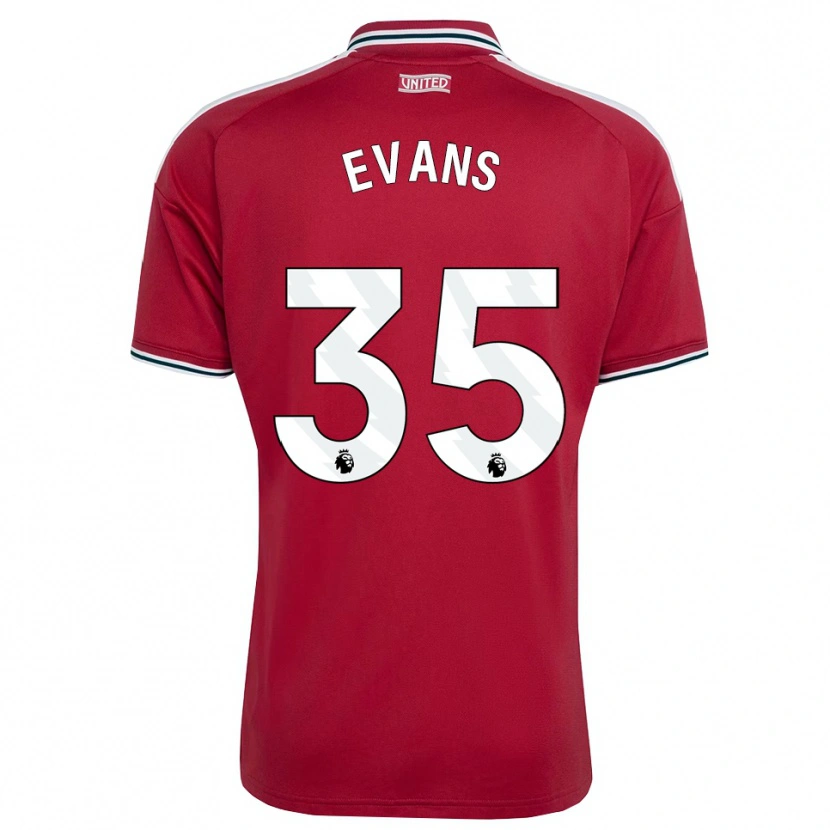 Danxen Heren Jonny Evans #35 Rood Geel Wit Thuisshirt Thuistenue 2026/27 T-Shirt België