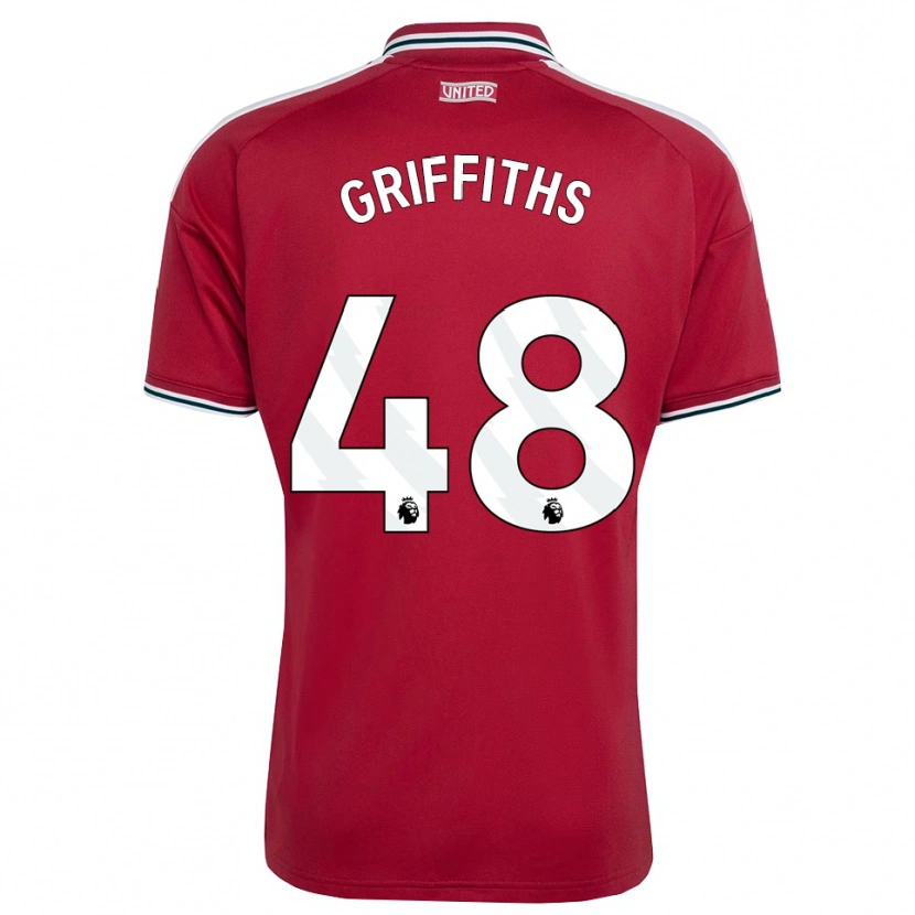 Danxen Heren Mared Griffiths #48 Rood Geel Wit Thuisshirt Thuistenue 2026/27 T-Shirt België