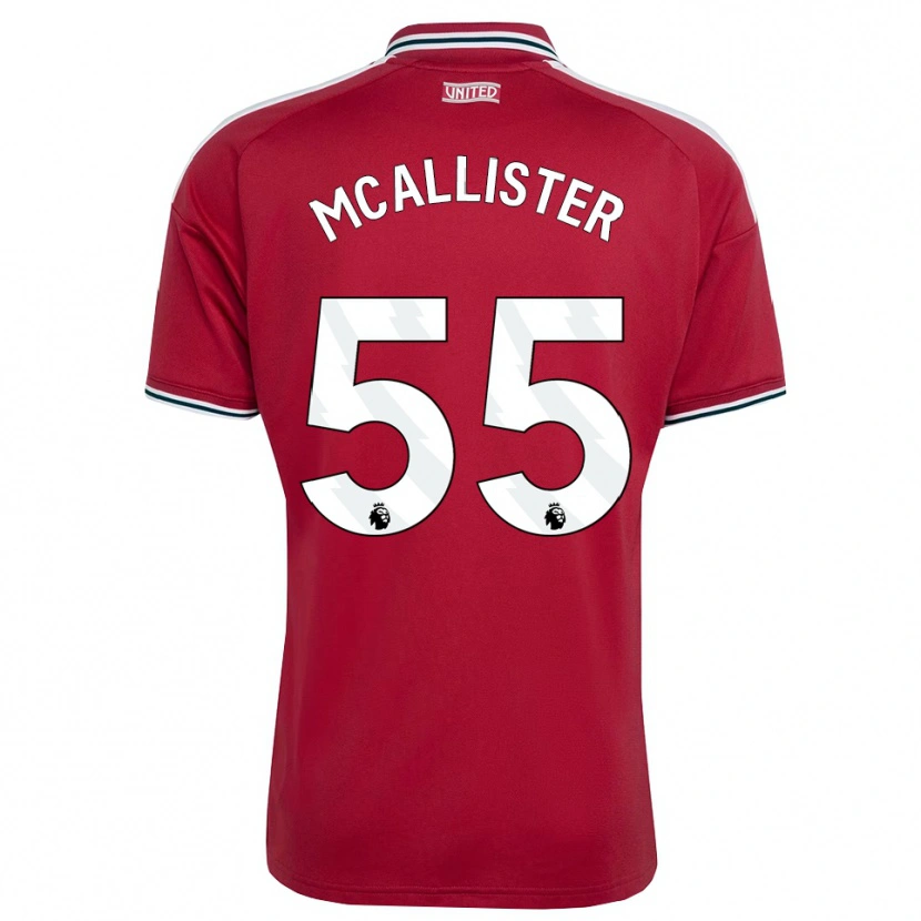 Danxen Heren Finley Mcallister #55 Rood Geel Wit Thuisshirt Thuistenue 2026/27 T-Shirt België