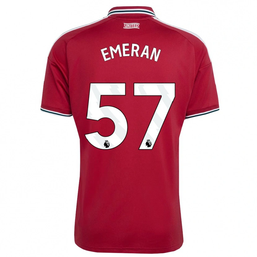 Danxen Heren Noam Emeran #57 Rood Geel Wit Thuisshirt Thuistenue 2026/27 T-Shirt België