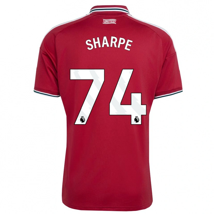 Danxen Heren Malachi Sharpe #74 Rood Geel Wit Thuisshirt Thuistenue 2026/27 T-Shirt België